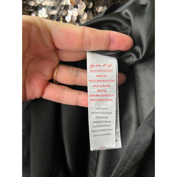 Little Mistress London Sequin‎ Top Tulle Party Dress Sleeveless Petite US 8 - Picture 4 of 6